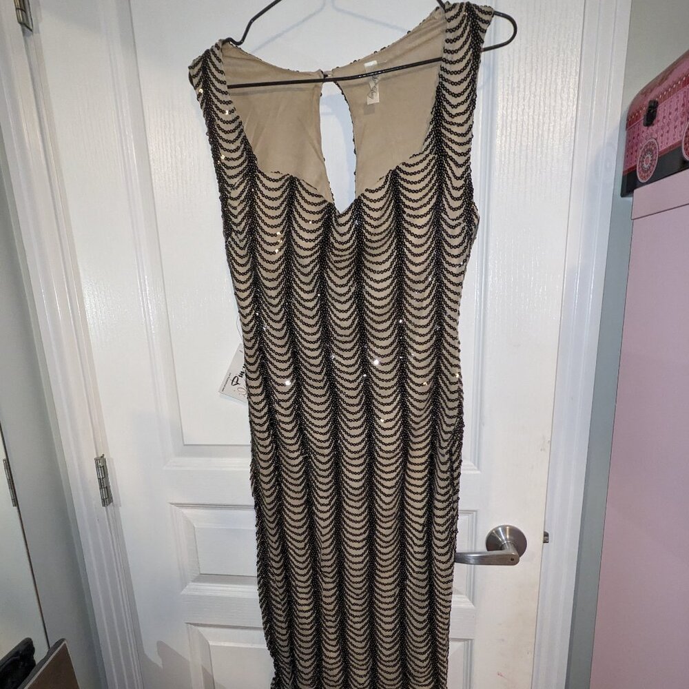 Pin-up Darling Sequin Burlesque Dress Retro NWT